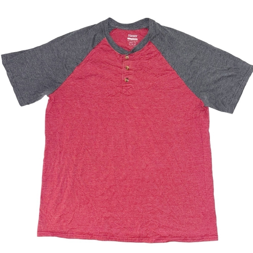 Color block Henley tee